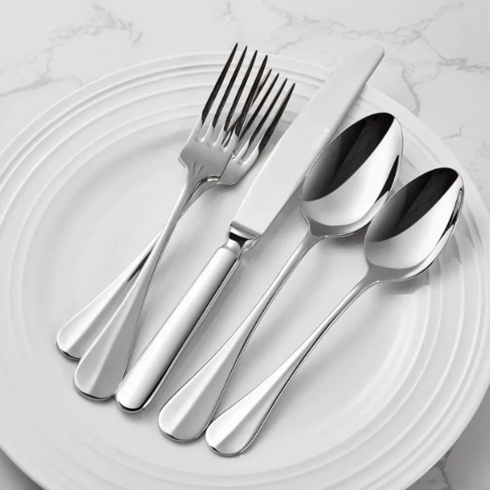20 pc - Stainless Steel Flatware Set - Fine Silverware Set  (Service for 4)